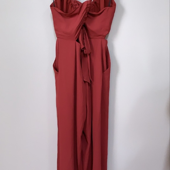 BCBG Cutout Crisscross Back Jumpsuit - Picture 12 of 13